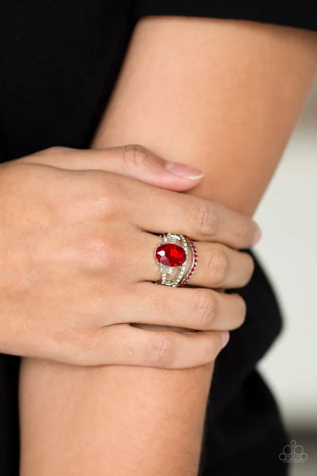 Paparazzi Jewelry Rings Paparazzi Ring Spectacular Sparkle Red