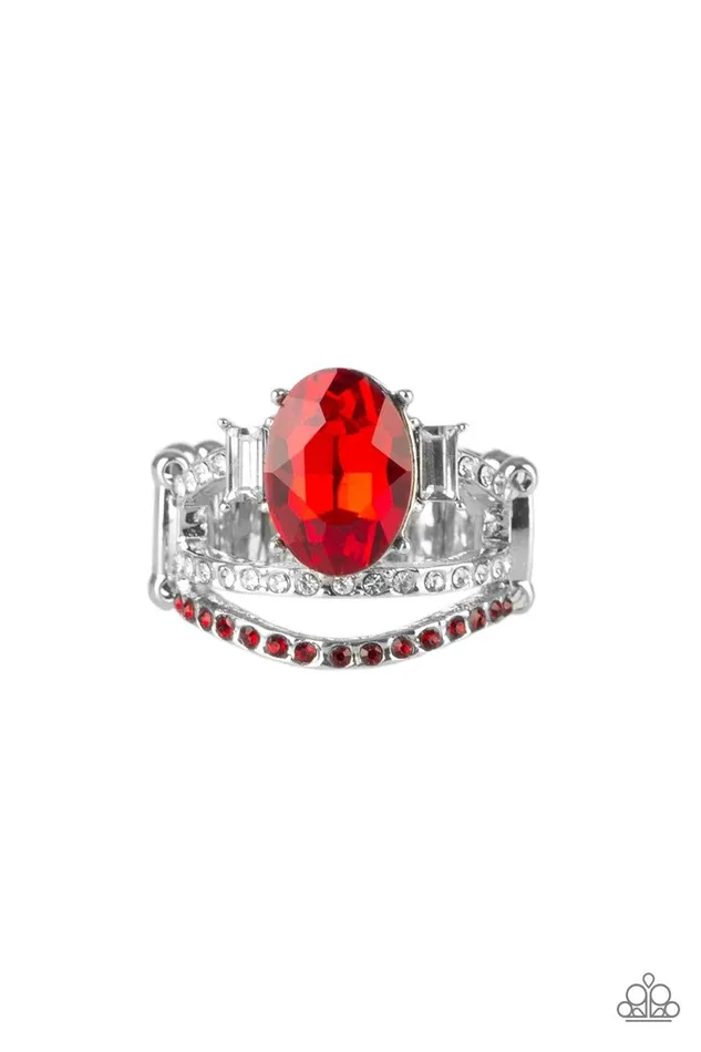 Paparazzi Jewelry Rings Paparazzi Ring Spectacular Sparkle Red