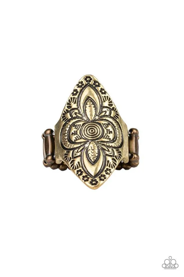 Paparazzi Jewelry Rings Paparazzi Ring Tahiti Trek Brass