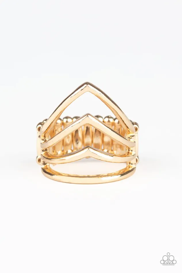 Paparazzi Jewelry Rings Paparazzi Ring The Main Point Gold Paparazzi Jewelry Rings Paparazzi Ring The Main Point Gold