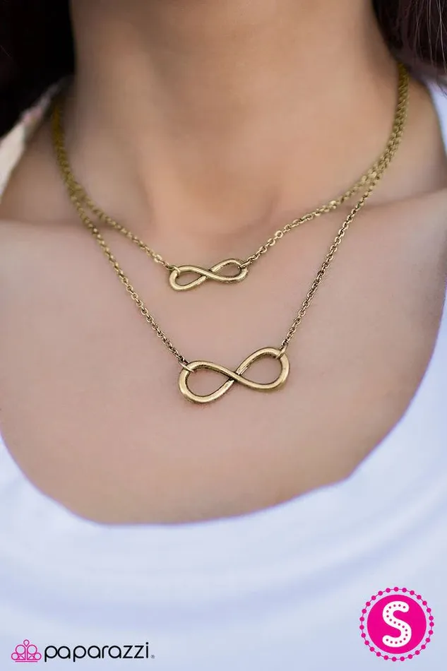 Paparazzi Necklace Always On My Mind Brass Paparazzi Jewelry Necklaces