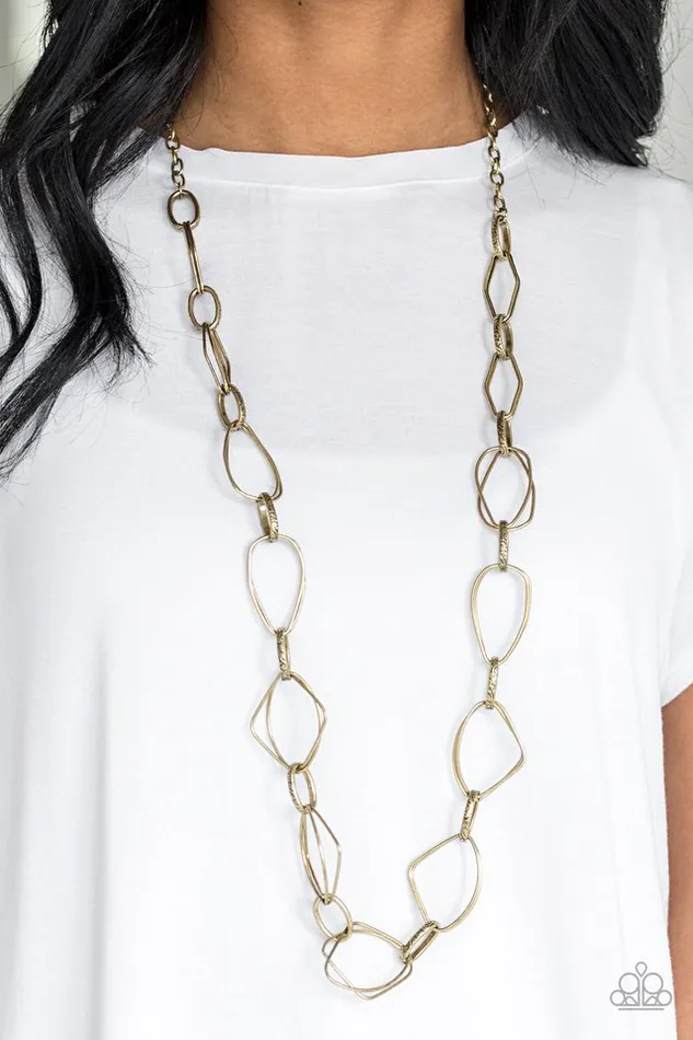 Paparazzi Necklace Attitude Adjustment Brass Paparazzi Jewelry Necklaces