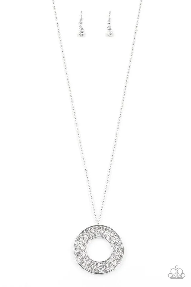 Paparazzi Necklace Bad HEIR Day White Paparazzi Jewelry Necklaces