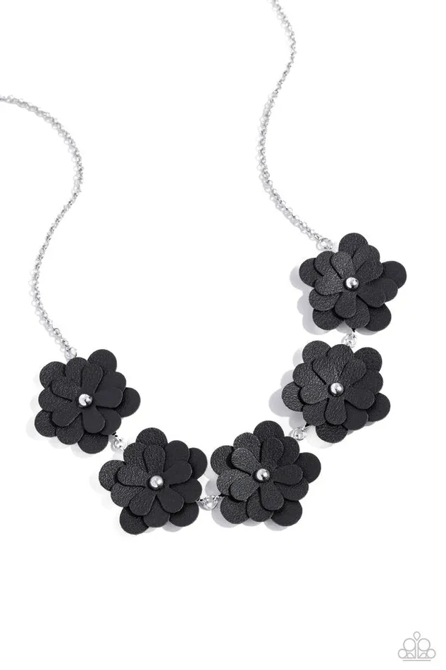 Paparazzi Necklace Balance of FLOWER Black Paparazzi Jewelry Necklaces Paparazzi Necklace Balance of FLOWER Black Paparazzi Jewelry Necklaces
