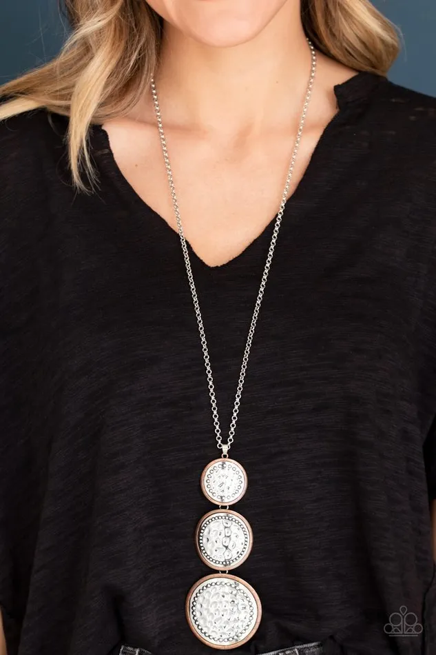 Paparazzi Necklace Buckle Down Copper Paparazzi Jewelry Necklaces