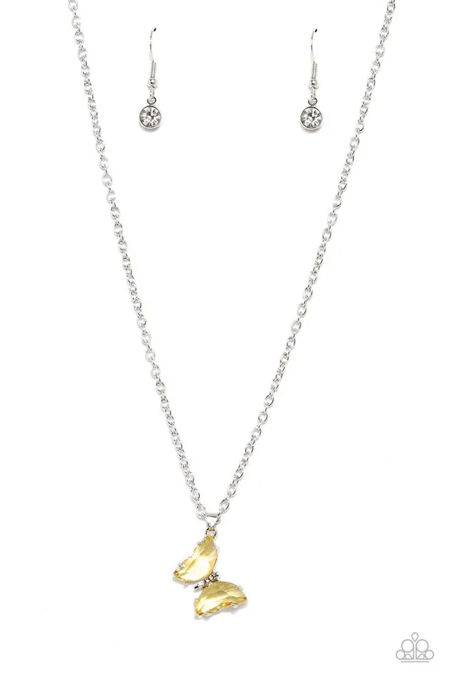 Paparazzi Necklace Butterfly Lullaby Yellow Paparazzi Jewelry Necklaces Paparazzi Necklace Butterfly Lullaby Yellow Paparazzi Jewelry Necklaces