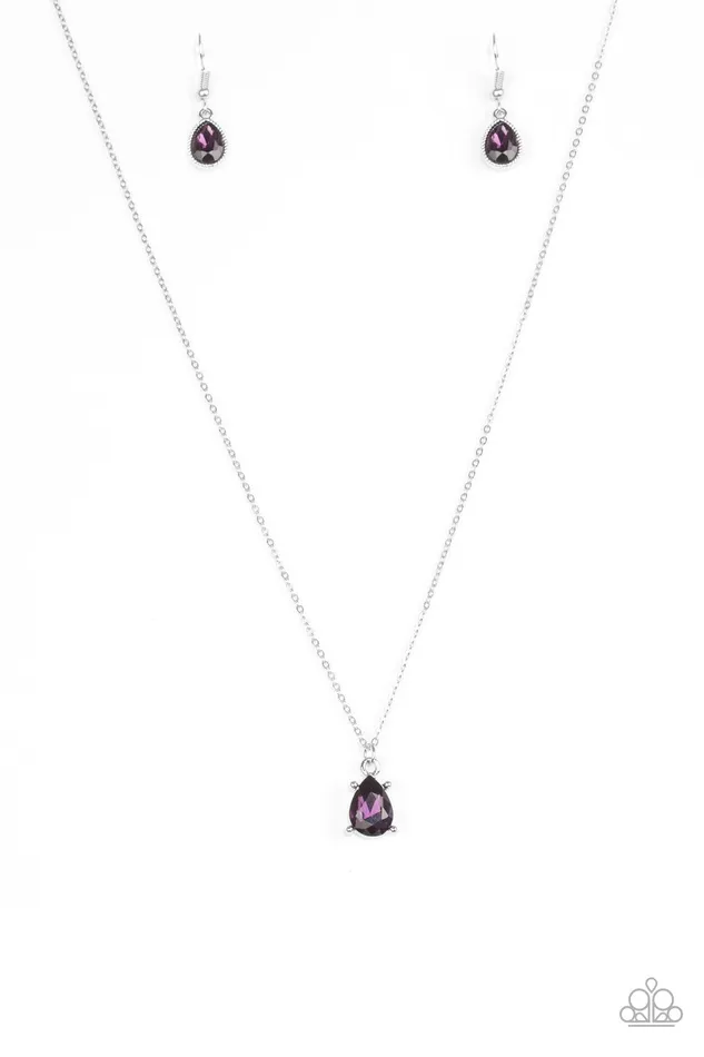 Paparazzi Necklace Classy Classicist Purple Paparazzi Jewelry Necklaces
