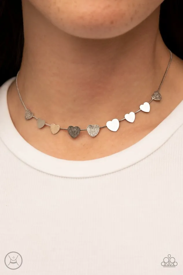 Paparazzi Necklace Dainty Desire Silver Paparazzi Jewelry Necklaces