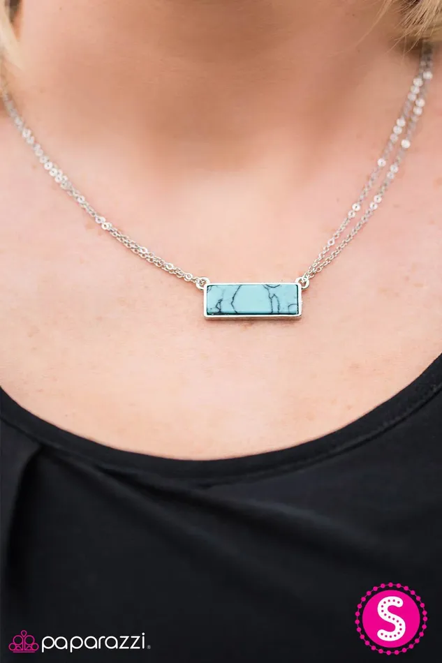 Paparazzi Necklace Land Ahoy Blue Paparazzi Jewelry Necklaces