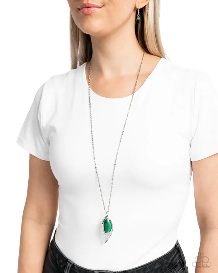 Paparazzi Necklace Magical Meadow Green Paparazzi Jewelry Necklaces