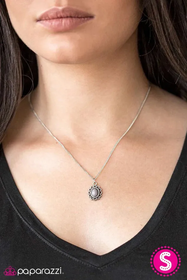 Paparazzi Necklace Modest Of Them All Silver Paparazzi Jewelry Necklaces