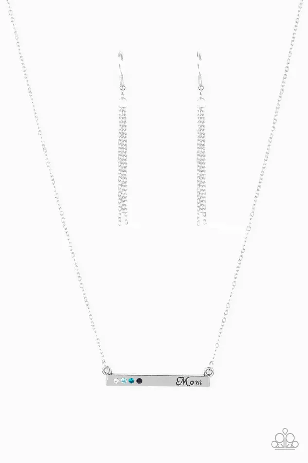 Paparazzi Necklace Moms Do It Better Blue Paparazzi Jewelry Necklaces