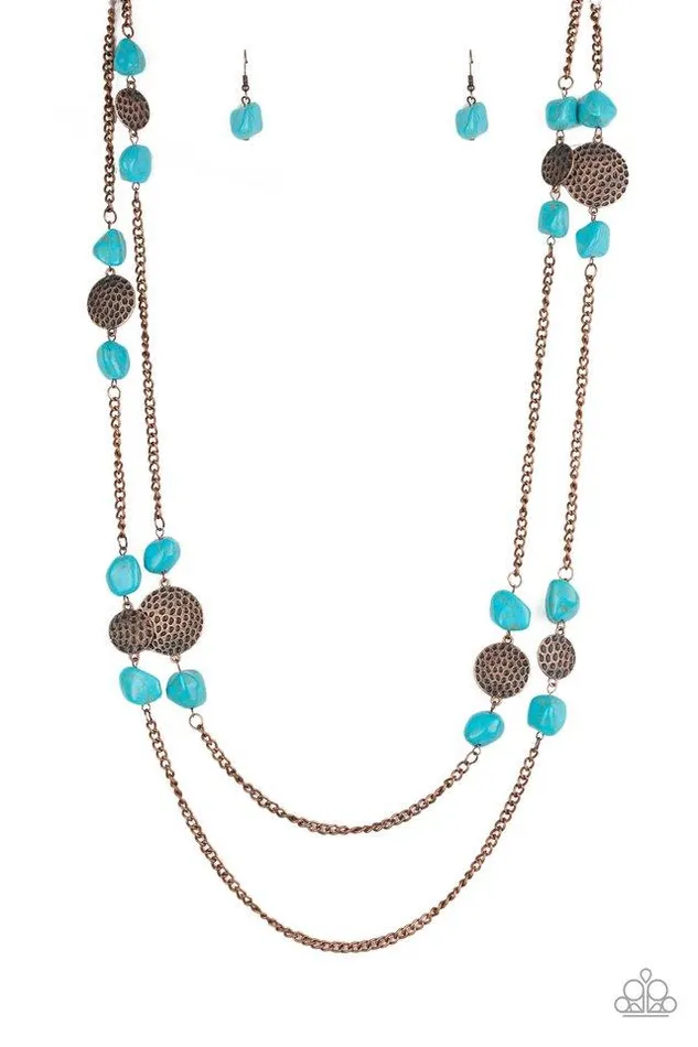 Paparazzi Necklace Mountain Movement Copper Paparazzi Jewelry Necklaces