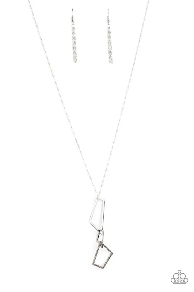 Paparazzi Necklace Shapely Silhouettes Silver Paparazzi Jewelry Necklaces Paparazzi Necklace Shapely Silhouettes Silver Paparazzi Jewelry Necklaces