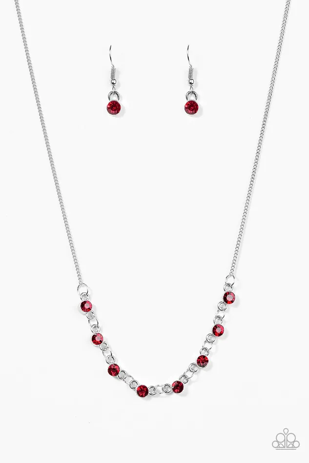 Paparazzi Necklace Stay Sparkly Red Paparazzi Jewelry Necklaces