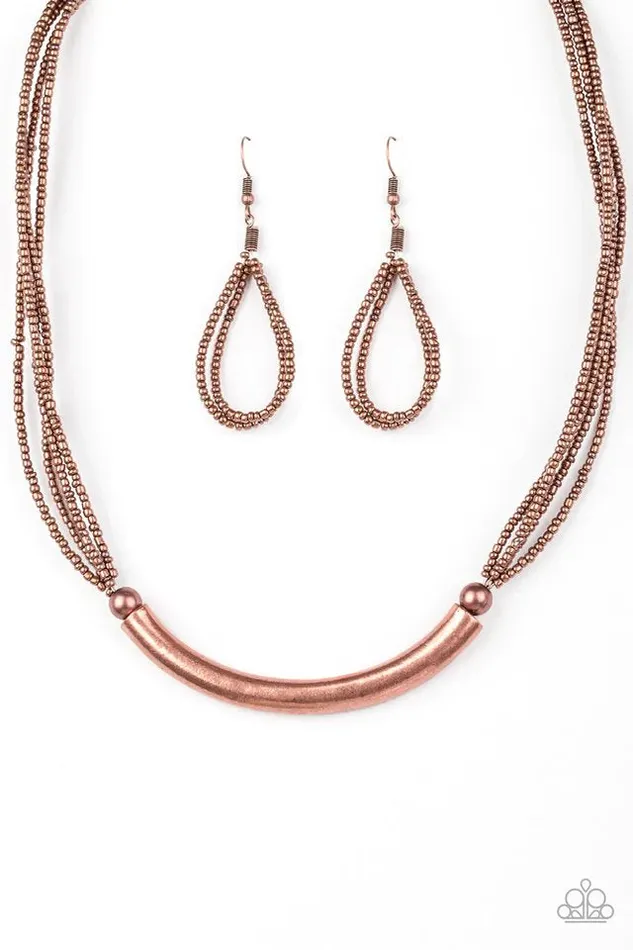 Paparazzi Necklace The Texan Copper Paparazzi Jewelry Necklaces