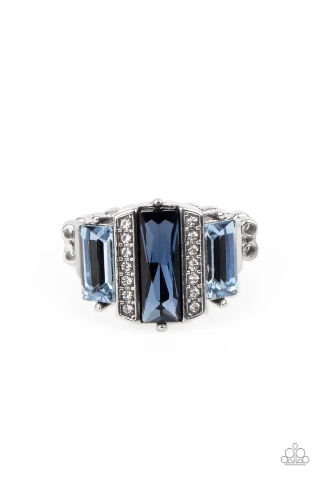 Paparazzi Ring A GLITZY Verdict Blue Paparazzi Jewelry Rings