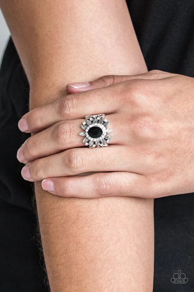 Paparazzi Ring Burn Bright Black Paparazzi Jewelry Rings
