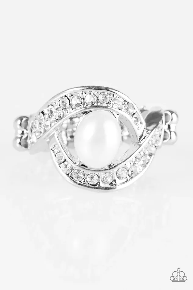 Paparazzi Ring CACHE Me If You Can White Paparazzi Jewelry Rings