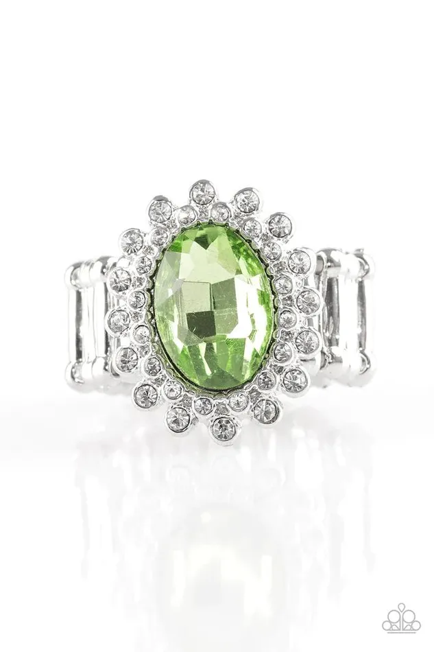 Paparazzi Ring Castle Chic Green Paparazzi Jewelry Rings