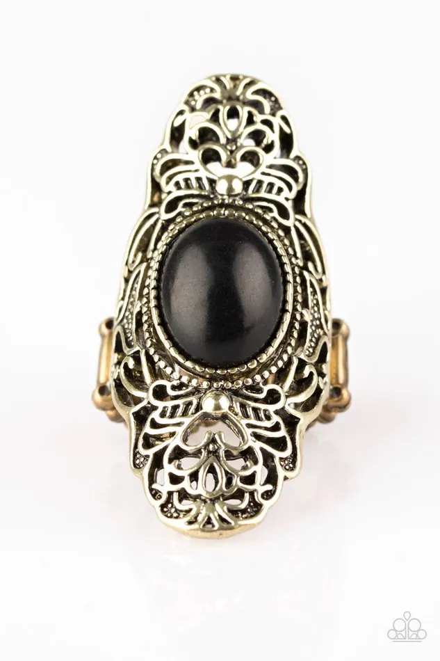 Paparazzi Ring Ego Trippin Brass Paparazzi Jewelry Rings