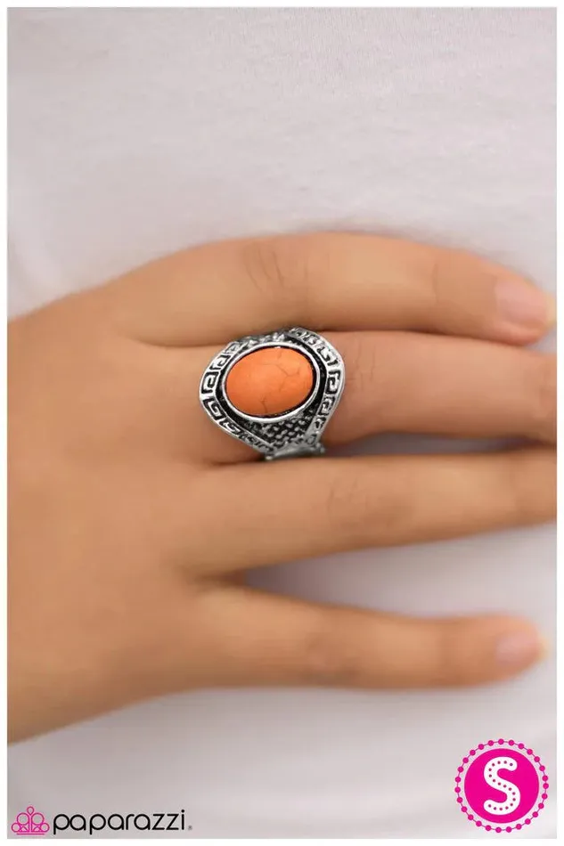 Paparazzi Ring Little Ol Cowgirl Orange Paparazzi Jewelry Rings
