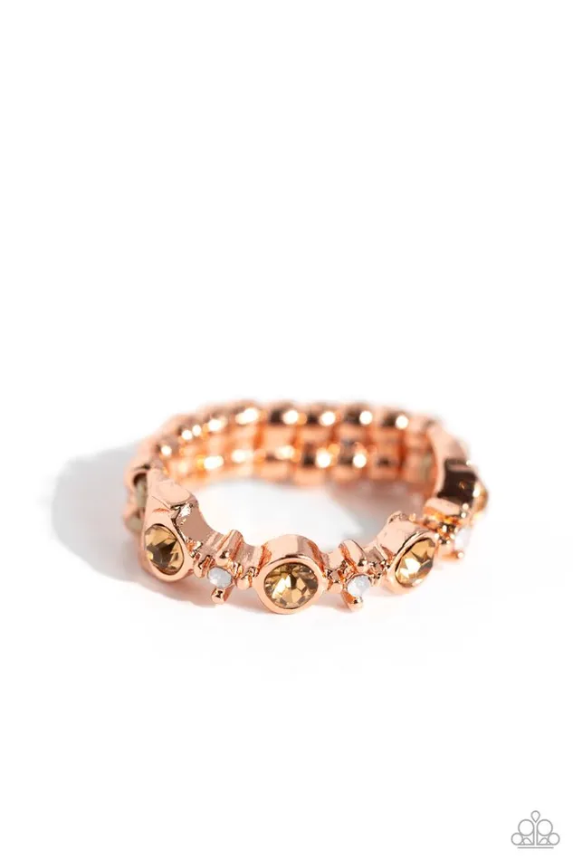 Paparazzi Ring Modestly Modern Copper Paparazzi Jewelry Rings