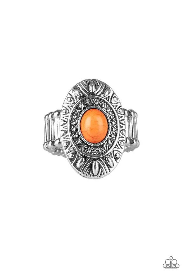 Paparazzi Ring Stone Fox Orange Paparazzi Jewelry Rings