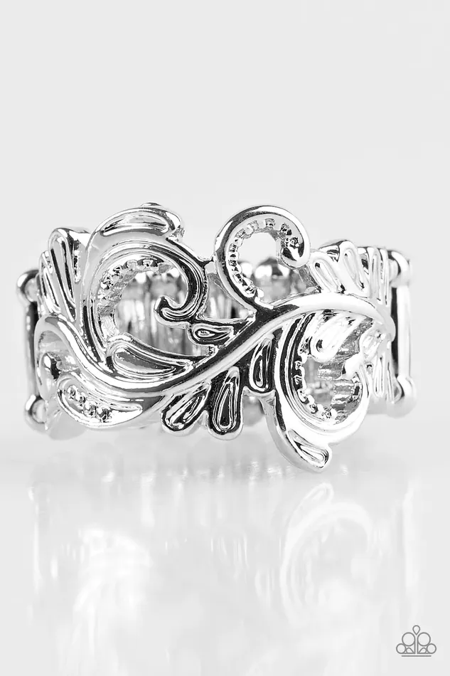 Paparazzi Ring The World Is VINE Silver Paparazzi Jewelry Rings