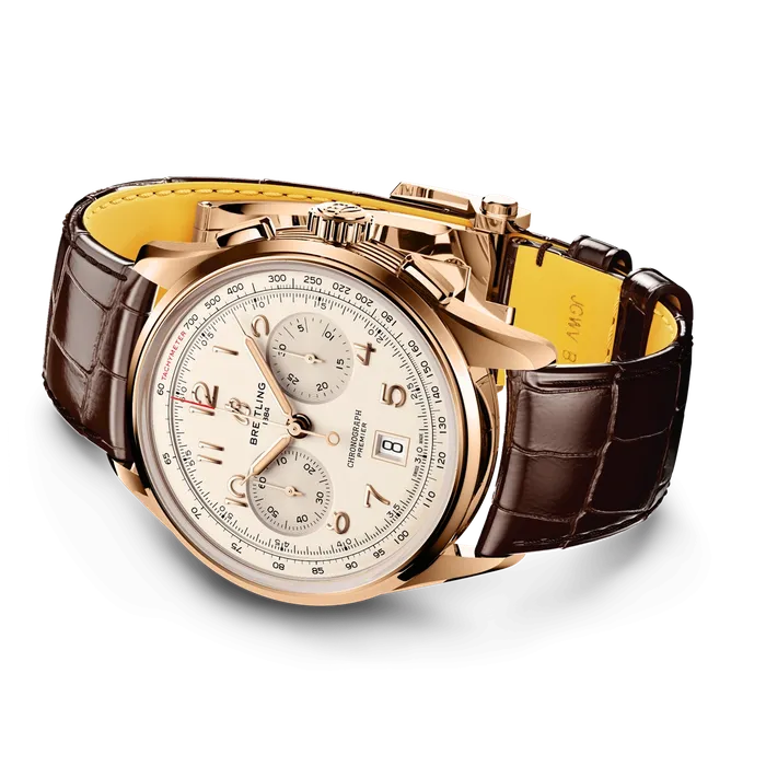 PreStyled Sets Breitling Breitling Premier B01 Chronograph 42 18K Red Gold Ivory Dial PreStyled Sets Breitling Breitling Premier B01 Chronograph 42 18K Red Gold Ivory Dial