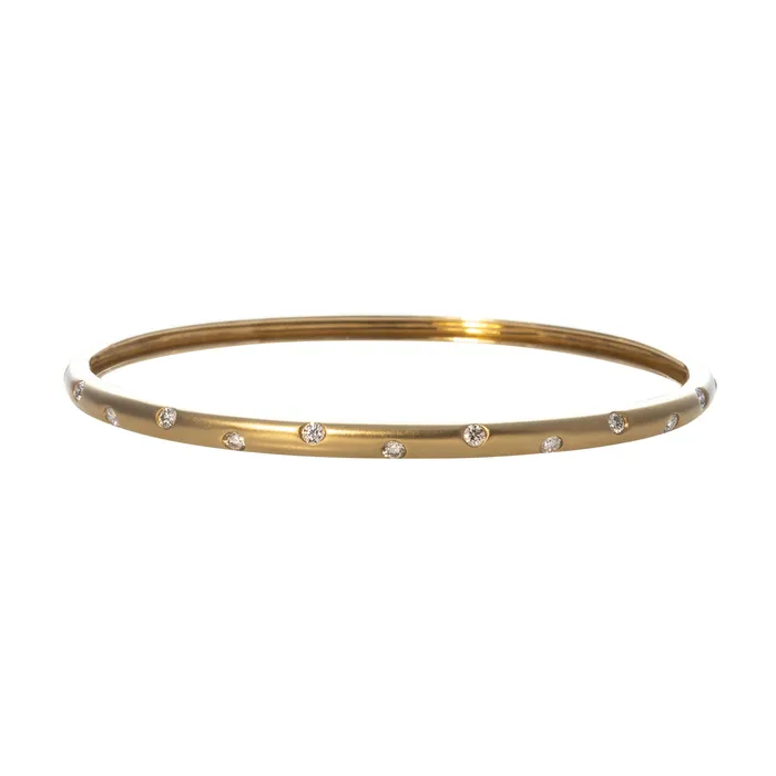 PreStyled Sets Croghans Diamond Flush Set 14K Yellow Gold Bangle