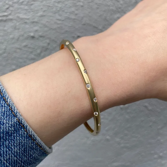 PreStyled Sets Croghans Diamond Flush Set 14K Yellow Gold Bangle