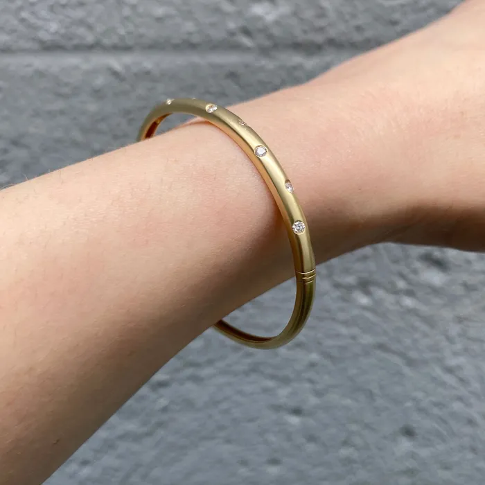 PreStyled Sets Croghans Diamond Flush Set 14K Yellow Gold Bangle