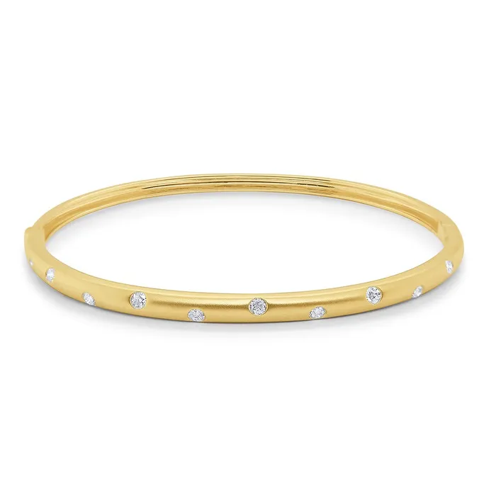 PreStyled Sets Croghans Diamond Flush Set 14K Yellow Gold Bangle