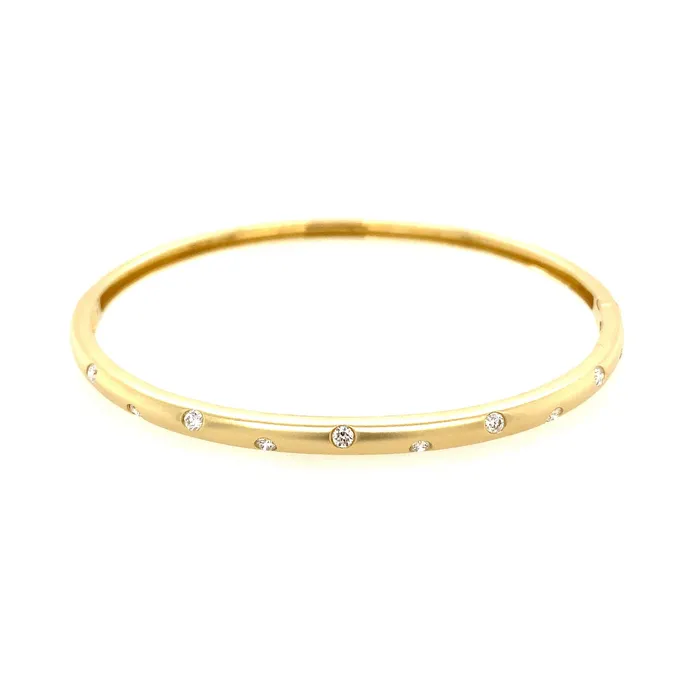 PreStyled Sets Croghans Diamond Flush Set 14K Yellow Gold Bangle