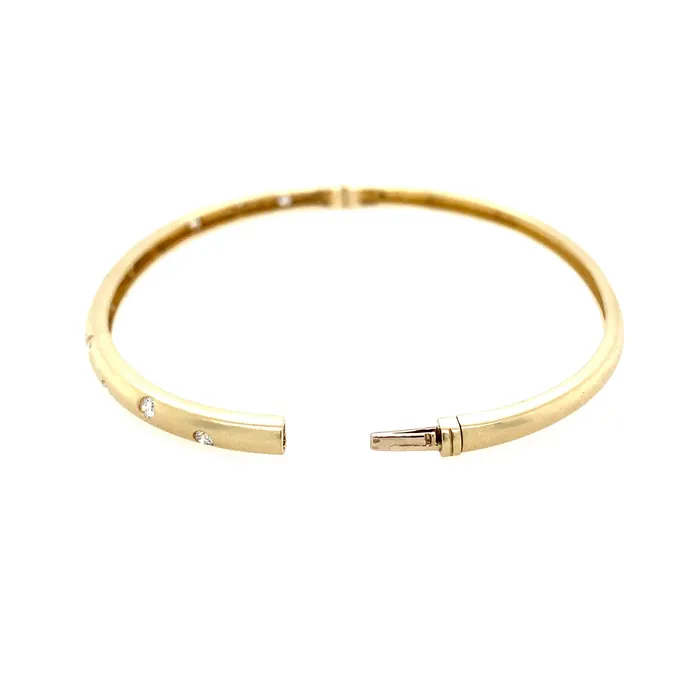 PreStyled Sets Croghans Diamond Flush Set 14K Yellow Gold Bangle