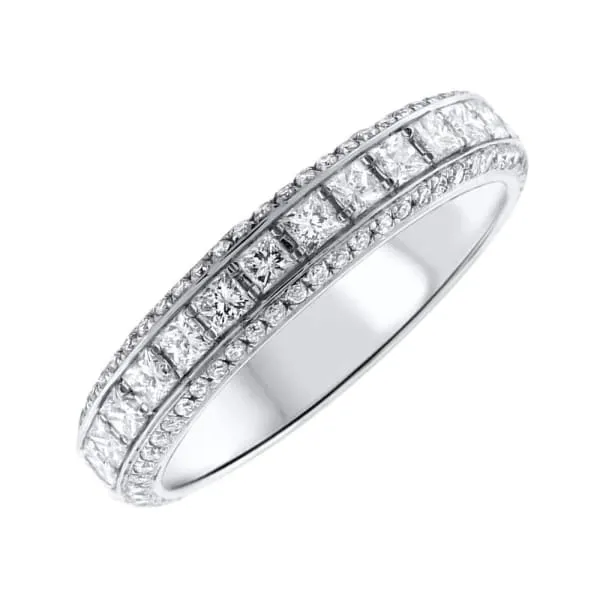 Rings 18kt White Gold Diamond Eternity Band 140ct KR073321 Diamond Source NYC