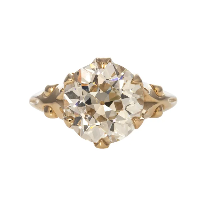Rings Croghans Estate 514ct Old European Cut Diamond Solitaire 18K Gold Engagement Ring Rings Croghans Estate 514ct Old European Cut Diamond Solitaire 18K Gold Engagement Ring