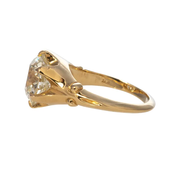 Rings Croghans Estate 514ct Old European Cut Diamond Solitaire 18K Gold Engagement Ring