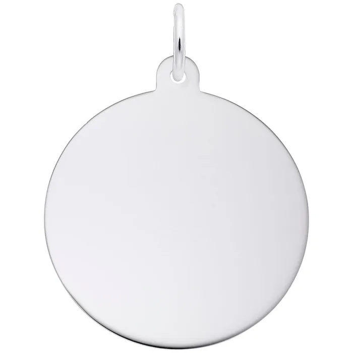 Rings Croghans Sterling Silver Large Round Disc Charm
