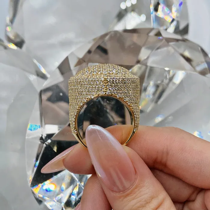 Rings Diamond Source NYC Natural Round Brilliant Diamond Cocktail Ring Heart Shape Set in 14K Yellow Gold 637ct tw