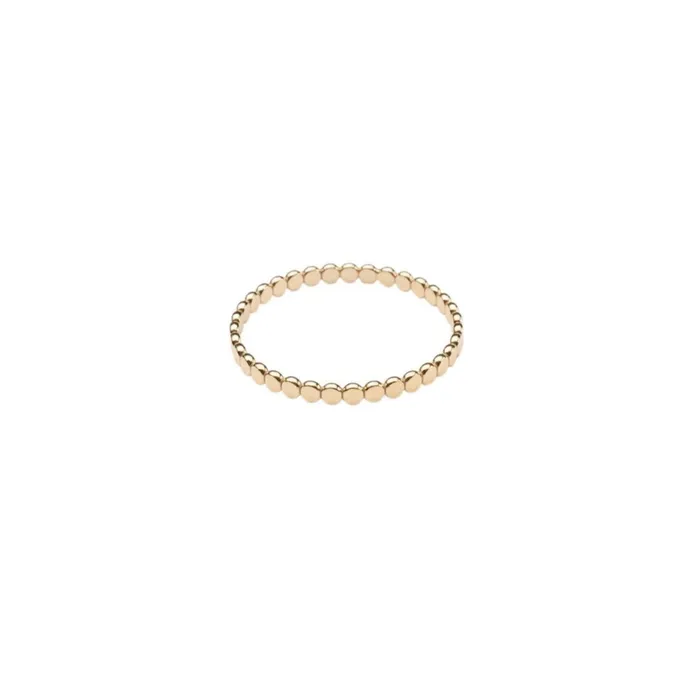 Rings Gold Filled Flat Beaded Ring RG