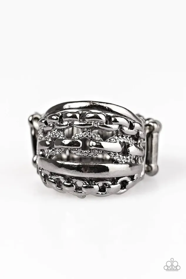 Rings Paparazzi Jewelry Paparazzi Ring A CHIC Reaction Black