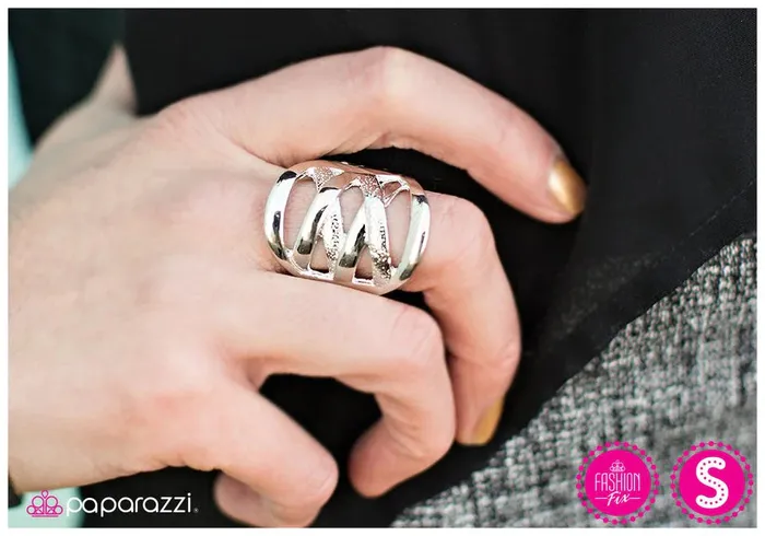 Rings Paparazzi Jewelry Paparazzi Ring All Laced Up Silver