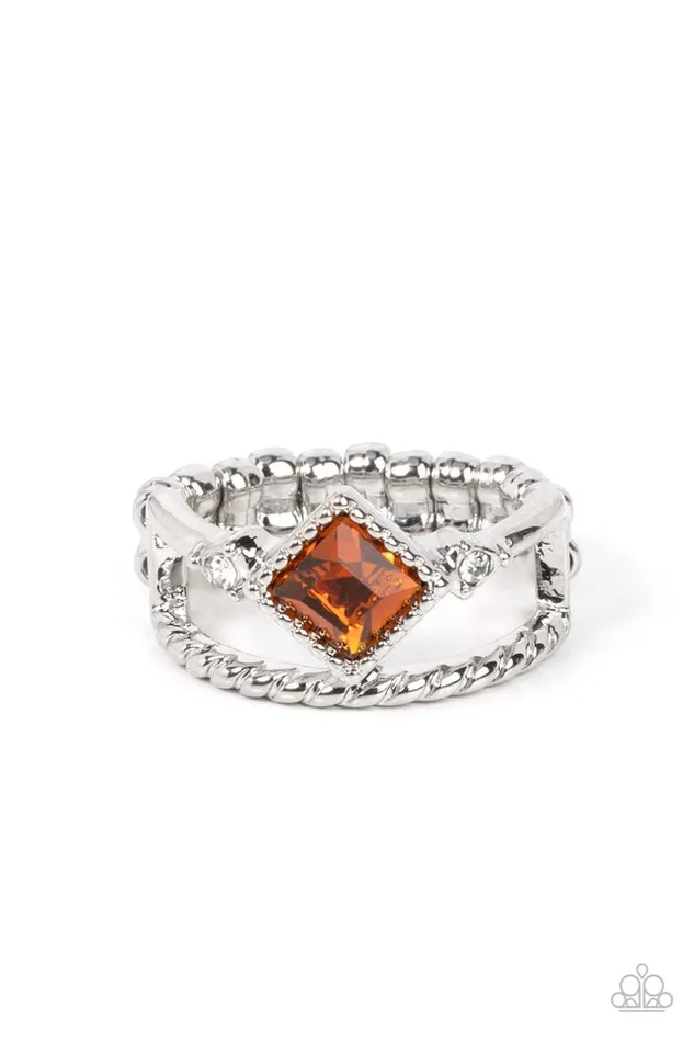 Rings Paparazzi Jewelry Paparazzi Ring Angling for Attention Brown Rings Paparazzi Jewelry Paparazzi Ring Angling for Attention Brown