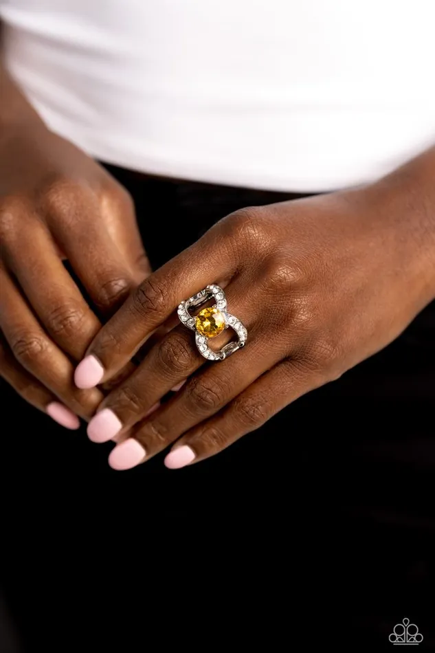 Rings Paparazzi Jewelry Paparazzi Ring Bow Chicka Bow Wow Yellow