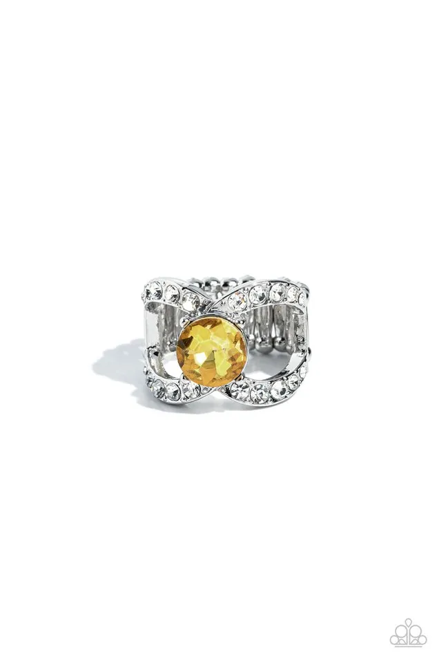 Rings Paparazzi Jewelry Paparazzi Ring Bow Chicka Bow Wow Yellow Rings Paparazzi Jewelry Paparazzi Ring Bow Chicka Bow Wow Yellow