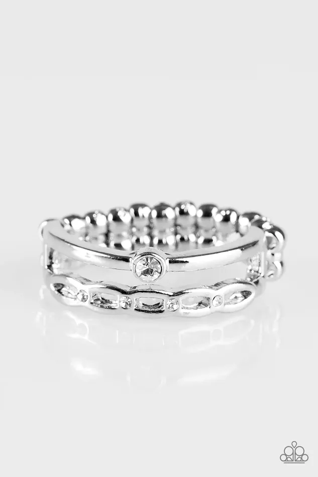 Rings Paparazzi Jewelry Paparazzi Ring Fashion Week Fabulous White