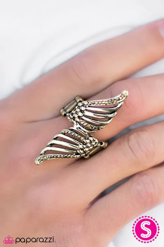 Rings Paparazzi Jewelry Paparazzi Ring Let Me Be Your Wings Brass