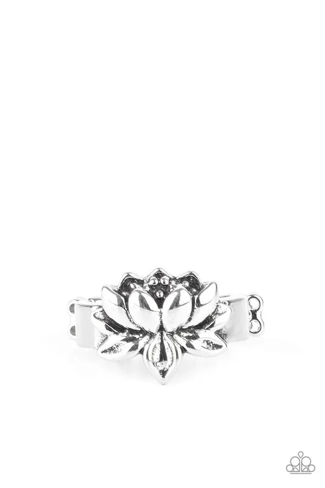 Rings Paparazzi Jewelry Paparazzi Ring Lotus Crowns Silver Rings Paparazzi Jewelry Paparazzi Ring Lotus Crowns Silver